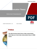 Data Communication Theory: Wireless Case & Training Department
