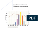 Geography Temperature Worksheet Analyse The Following Temperature Graph