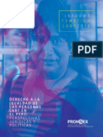 Informe LGTB Informe LGBT 2018. Derecho a la igualdad de las personas LGBT en el Perú: Perspectivas jurídicas y políticas	