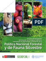 21-Politica Nacional Forestal y de Fauna Silvestre 2017 - Serfor
