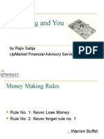 Investing and You: by Rajiv Satija Upmarket Financial Advisory Services