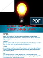 Mengitung Jumlah (Kebutuhan) Lampu