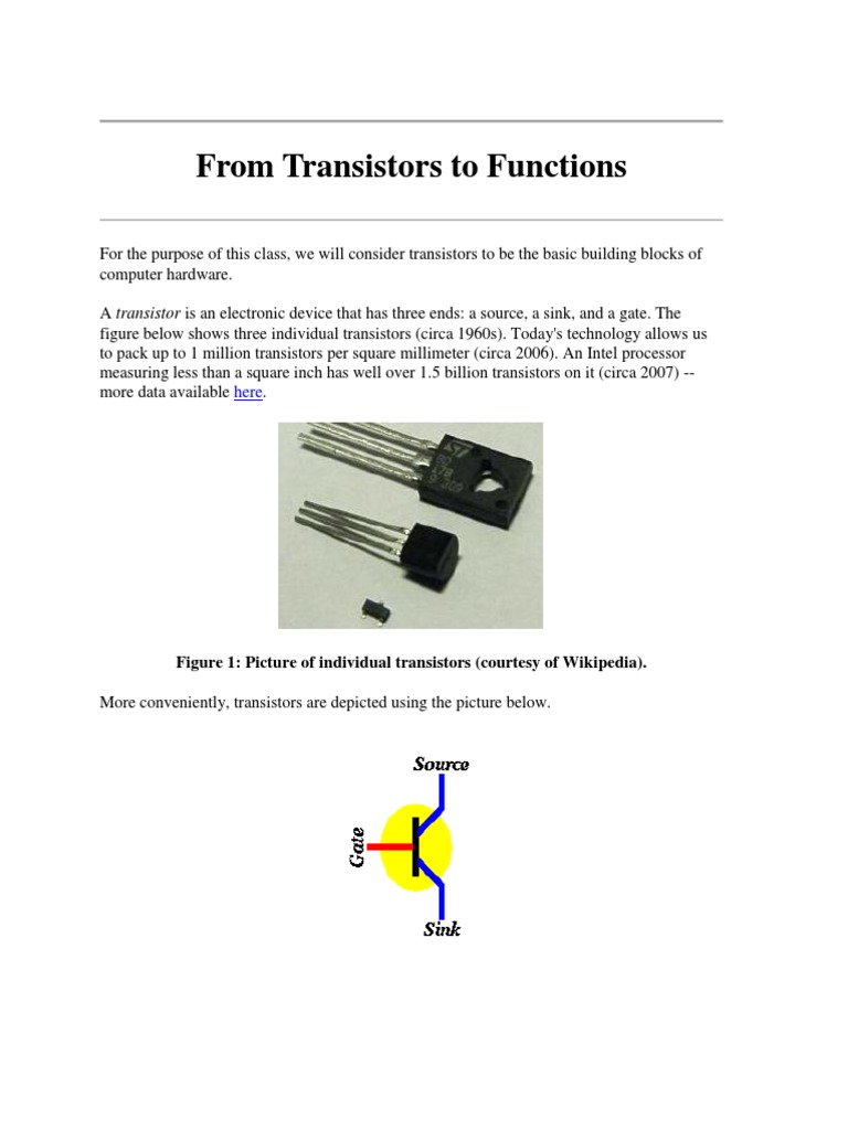 Building Simple Transistor Circuits | PDF | Field Effect Transistor ...