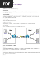 Lab 1 - Dial Peers and H.323 Gateways