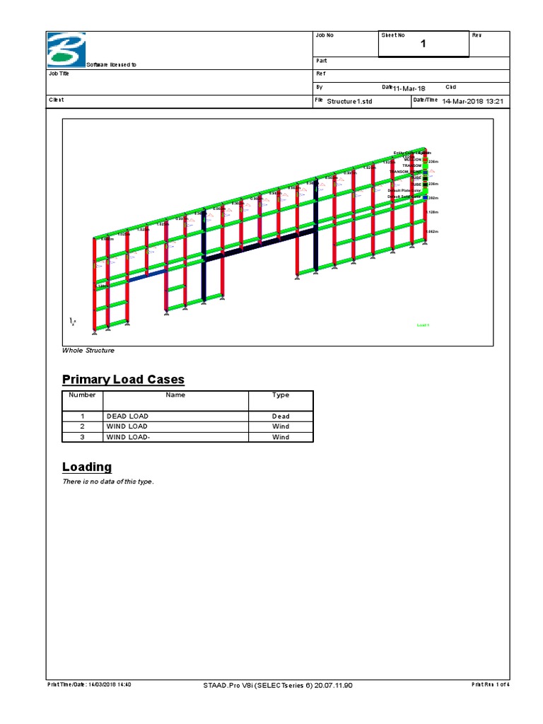 Primary Load Cases: 11-Mar-18 14-Mar-2018 13:21 Structure1.std | PDF ...