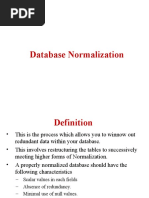 Normalization A