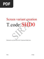 SHD0 Screen Variant Creation