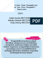 BB Aspek Keprilakuan Pada Pengambilan Keputusan Dan para Pengambil Keputusan