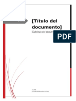 Subtítulo Del Documento