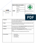 Sop Identifikasi Pasien