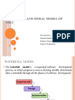 Water Fall and Spiral Model of SDLC