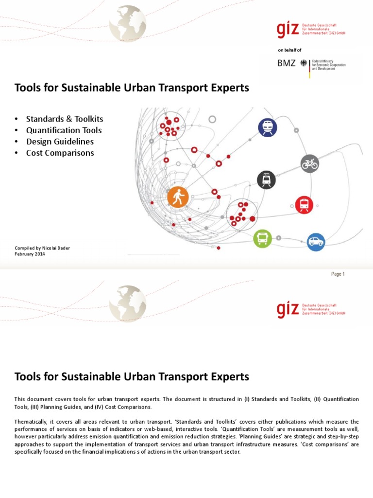 Tools for Sustainable Urban Transport | PDF | Sustainable Transport ...