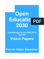 Open Education 2030 OE2030 - Part III Higher Education PDF