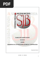 2 - Sílabo de Ingeniería de Las Reacciones Químicas - 2018-I