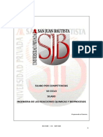 2 - Sílabo de Ingeniería de Las Reacciones Químicas - 2018-I