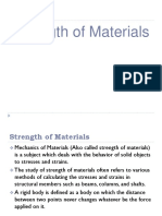 Strength of Materials - Stress, Stain and Prop of Matierlas