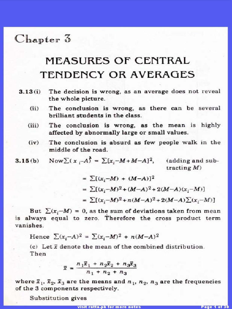 Statistics Ch 3 Exercise Solution Mean Average