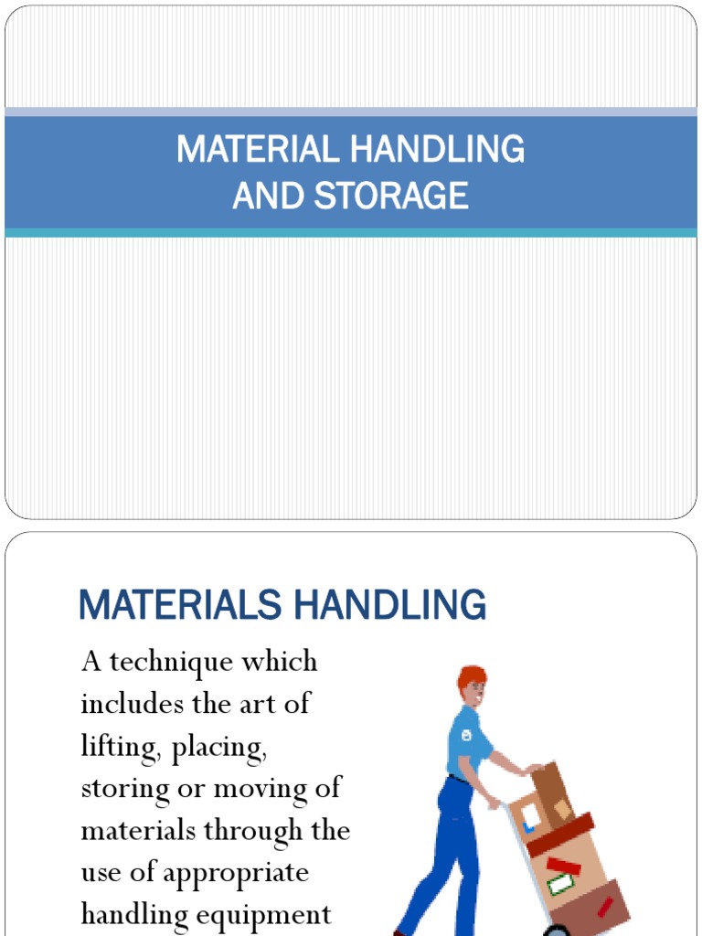 Material Handling and Storage Safety Guide | PDF | Crane (Machine ...