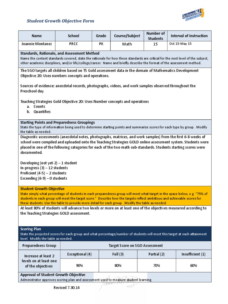 sgomath Educational Assessment Change