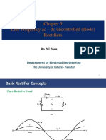 Line Frequency Ac - DC Uncontrolled (Diode) Rectifiers: Department of Electrical Engineering
