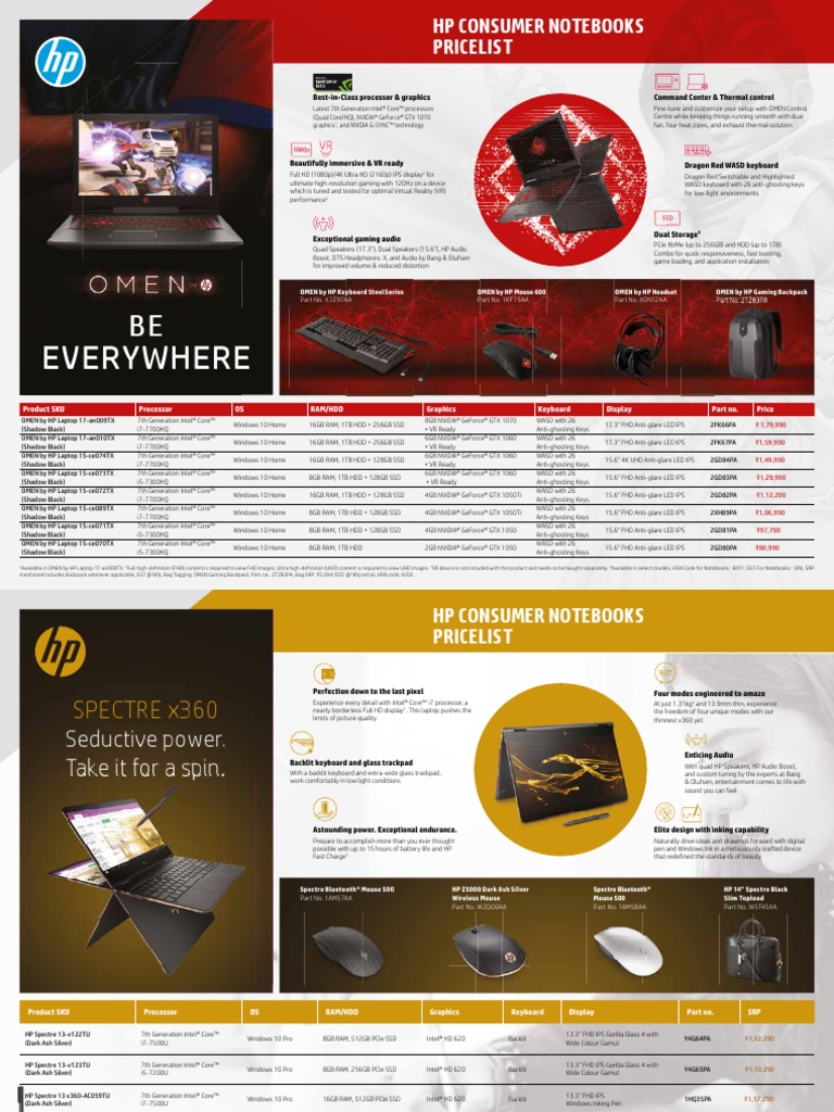 Hp Laptop Price List Laptop Solid State Drive