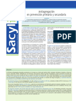 SACYLITE 2007 - 01 - Antiagregación en Prevención Primaria y Secundaria