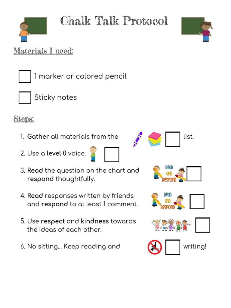 Chalk Talk Protocol PDF