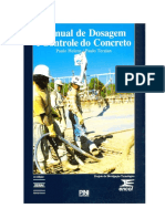 Livro Manual de Dosagem e Controle Do Concreto