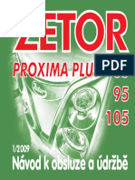 Zetor Proxima Plus 8595105 - Navod K Obsluze 1-2009