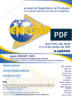 ENEGEP2003 - Artigos Apresentados