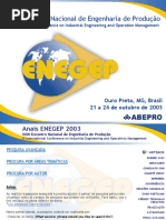 ENEGEP2003 - artigos apresentados