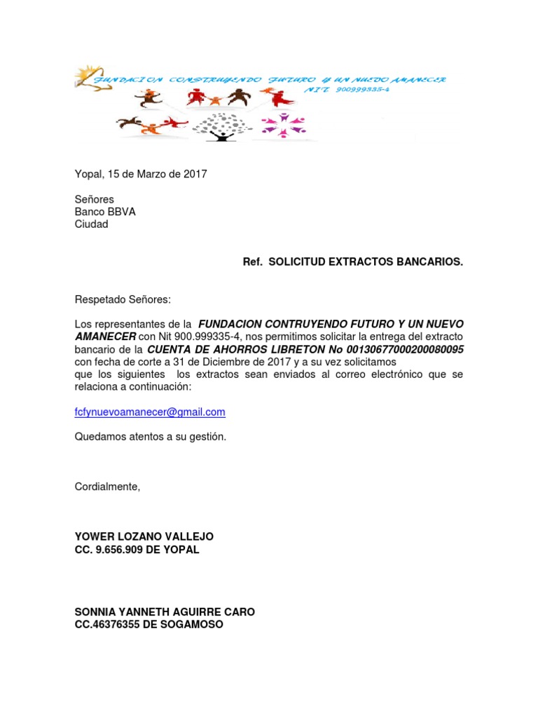 Banco Extractos Solicitud | PDF | Finanzas y dinero, image size:768x1024