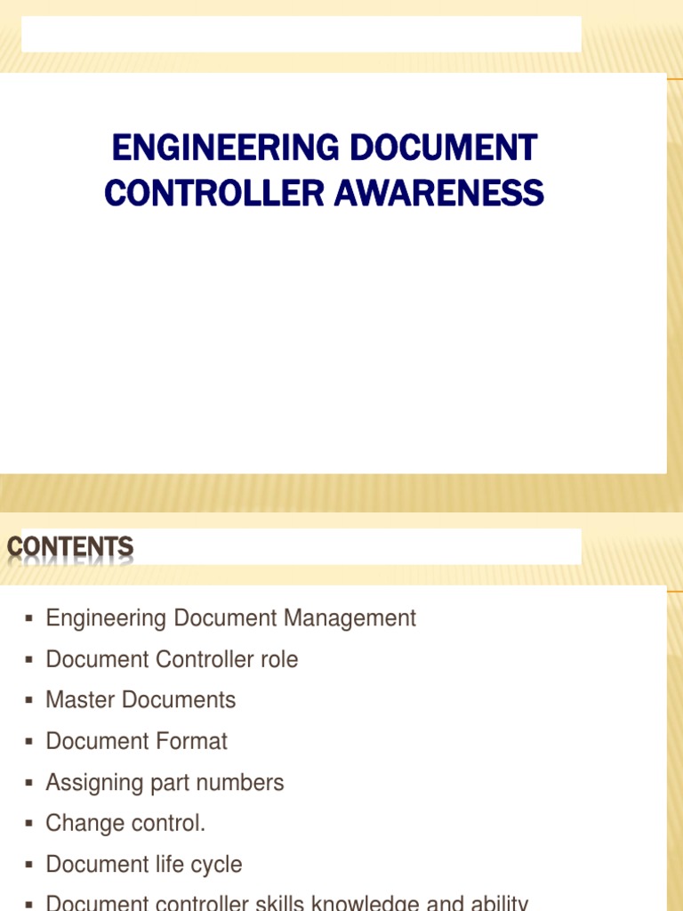 Engineering Document Control Training Course Upload | PDF ...