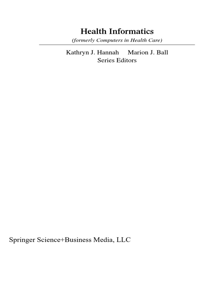 Health Informatics | PDF | Health Informatics | Patient