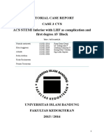 Tutorial Case Report Case 3 Cvs ACS STEMI Inferior With LHF As Complication and First Degree AV Block