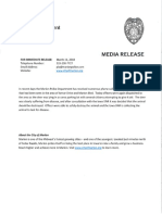 Marion Police Department Press Release