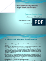 2.0.History,Organization and Professionalism of Culinary Arts