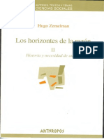 Los Horizontes de La Razon II. Historia y necesidad de utopía