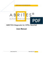 User Manual Abrites Commander For Opel