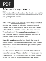 Maxwell's Equations - Simple English Wikipedia, The Free Encyclopedia