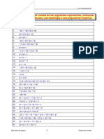 Tablas de verdad lógica proposiciones