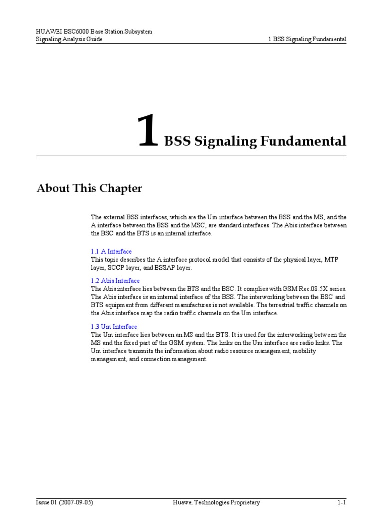 BSS Signaling Interfaces Overview | PDF | Computer Network ...