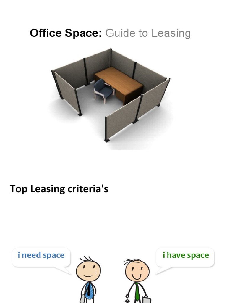 Office Space:: Guide To Leasing | PDF | Lease | Landlord