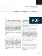 Dialnet LaCarnitinaComoSuplementoNutricional 3237202 PDF