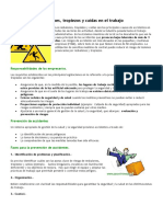 Prevención accidentes trabajo