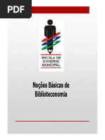 Nocoes Basicas de Biblioteconomia Auxiliar de Biblioteca