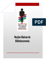 Nocoes Basicas de Biblioteconomia Auxiliar de Biblioteca