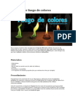 Cómo Hacer Fuego de Colores