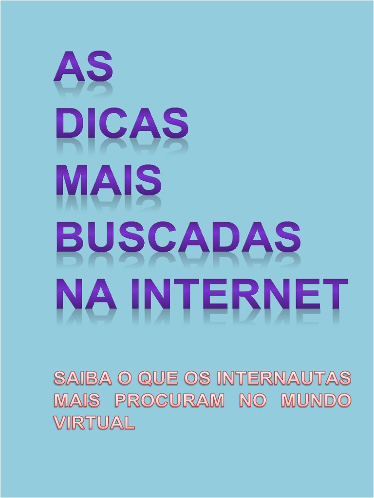 Afonso Cavaleiro Dicas Mais Buscadas Na Internet PDF | PDF | Internet ...
