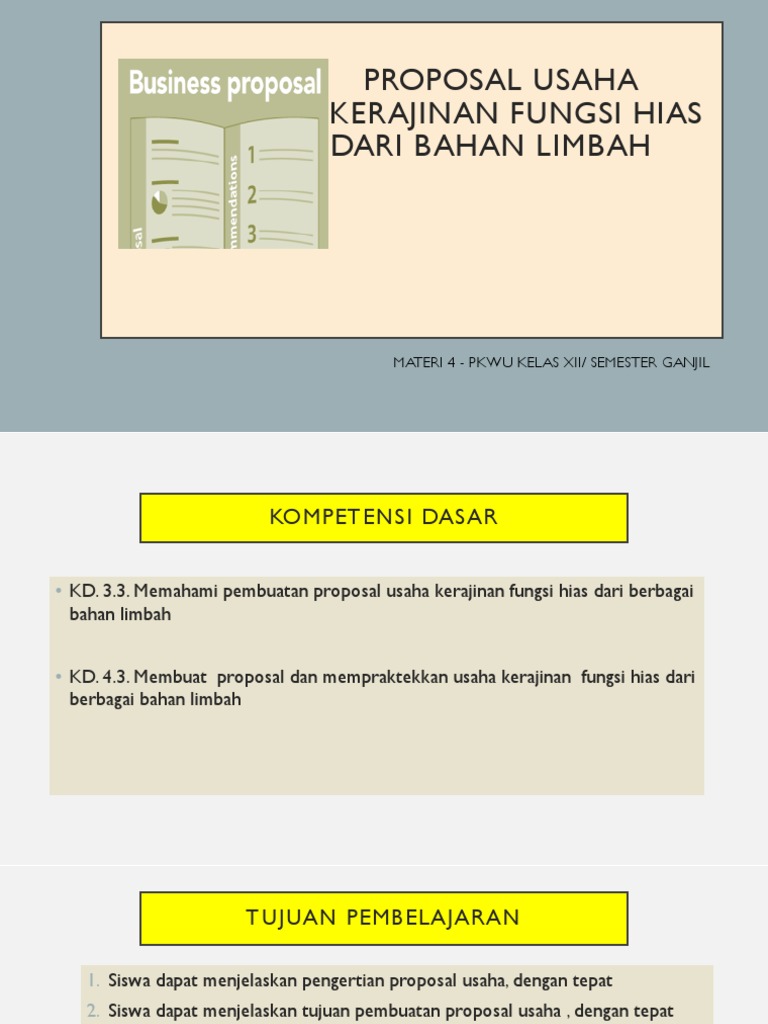  Contoh  Visi Misi Proposal  Usaha Kerajinan  Berbagi Contoh  